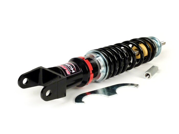 Amortisseur arrière -CARBONE HI-TECH, 330mm- Vespa PK S-XL - ressort noir