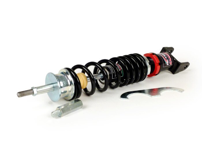 Amortisseur arrière -CARBONE HI-TECH, 330mm- Vespa PK S-XL - ressort noir