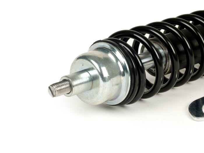 Voorschokdemper -CARBONE HI-TECH, 210mm (-2014)- Vespa ET4, LX50, LX 125, LX150, LXV50, LXV125, S50, S125, S150, zwart