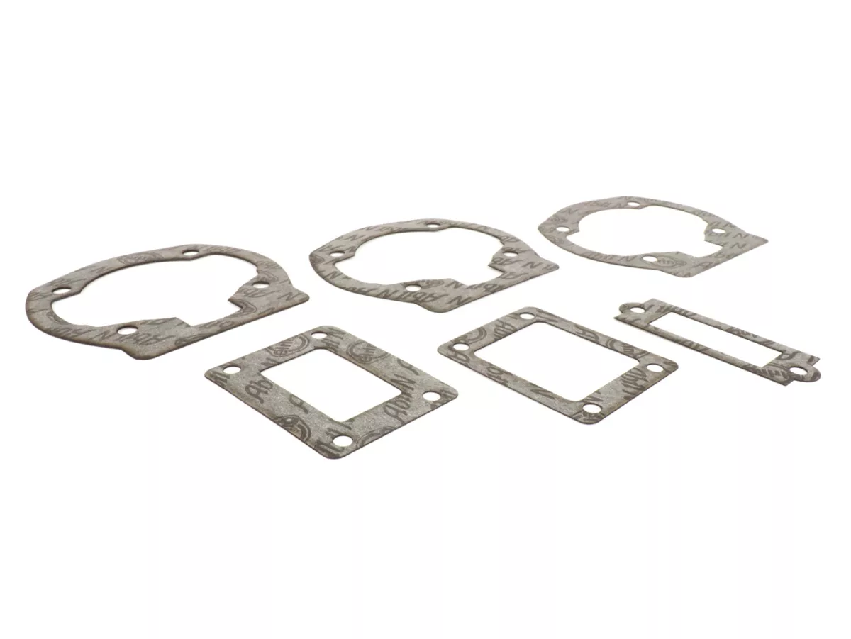 Gasket set cylinder/reed valve intake  -QUATTRINI M1XL 172cc- 0.25mm/0.50mm/0.75mm, 3 transfer ports- Vespa PX125, PX150, Cosa125, Cosa150, GTR125, TS125, Sprint Veloce (VLB1T 0150001-)