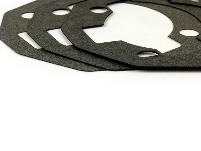 Gasket set for cylinder base -PARMAKIT/POLINI 177/187cc- Vespa PX125, PX150, Cosa125, Cosa150, GTR, TS125, Sprint Veloce (VLB1T 0150001-) - 0.25mm/0.50mm/0.75mm