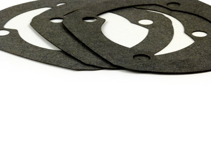 Gasket set for cylinder base -POLINI aluminium 133cc Evolution, Parmakit SP09 130/135/144cc- 0.25mm/0.50mm/0.75mm