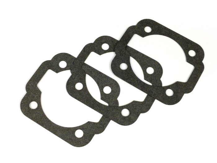 Pakkingset cilinderbodem -POLINI grijs gietijzer 133cc- Vespa PK80, PK125, PV125- 0,25mm/0,50mm/0,75mm