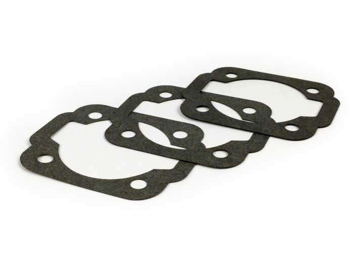 Pakkingset cilinderbodem -POLINI grijs gietijzer 133cc- Vespa PK80, PK125, PV125- 0,25mm/0,50mm/0,75mm