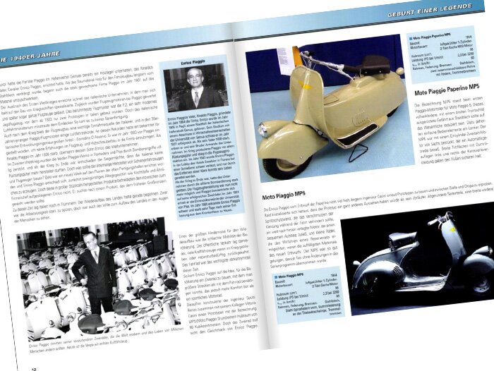 Book -70 Jahre Rollerkult, Vespa, Ape & Co. by Gerhard Siem (256 pages, 550 pictures, German)