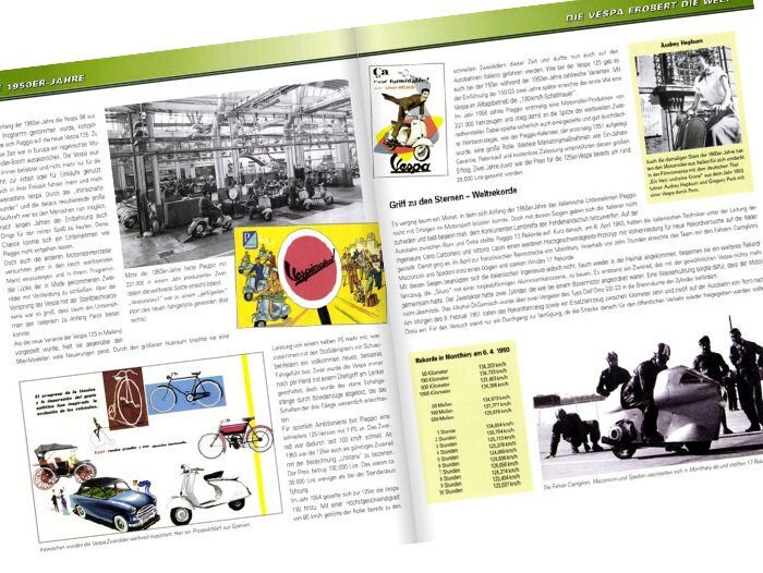 Book -70 Jahre Rollerkult, Vespa, Ape & Co. by Gerhard Siem (256 pages, 550 pictures, German)