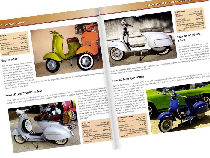 Book -70 Jahre Rollerkult, Vespa, Ape & Co. by Gerhard Siem (256 pages, 550 pictures, German)