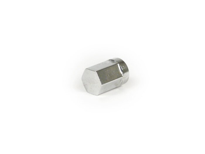Dopmoer voor tubeless velg -M8 x 1,25mm (10,9) met 14mm kraag- type SIP - SW=12mm, H=19,3mm - verchroomd