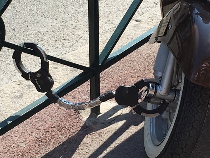 Bloqueo de esposas -MASTER LOCK Bloqueo de esposas (esposas)- Nivel9 - 55cm