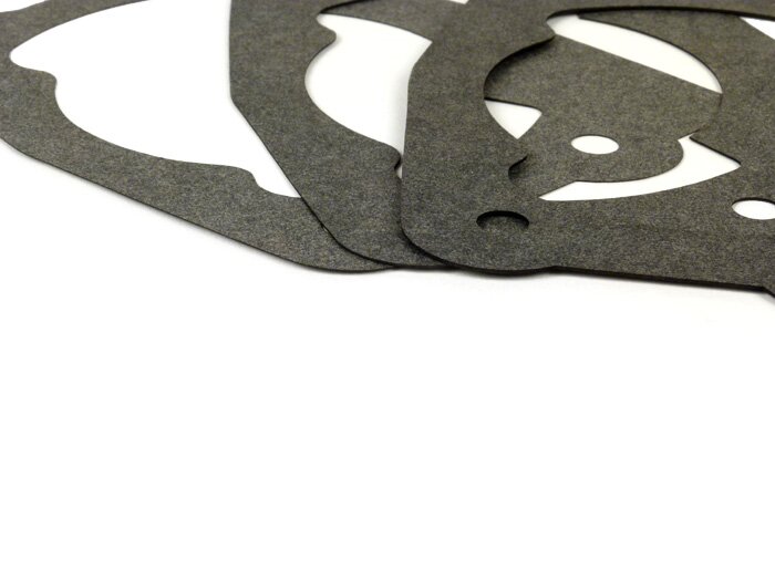 Gasket set for cylinder base -QUATTRINI M200- 0.25mm/0.50mm/0.75mm - Vespa V50, PV125, ET3, PK50, PK80, PK125