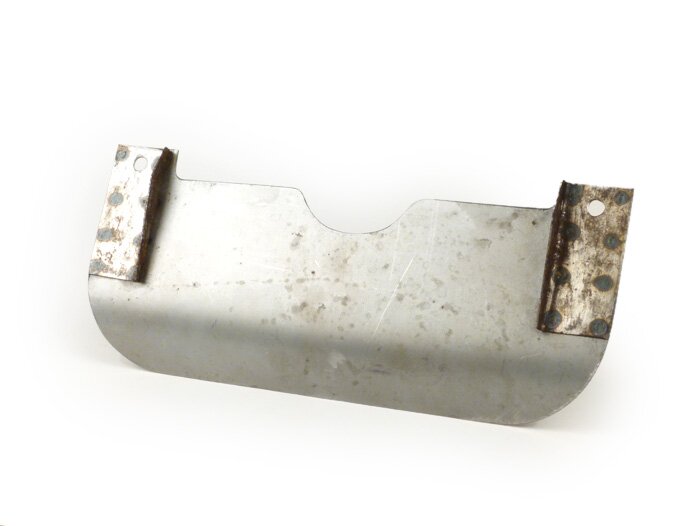 Spatplaat hoofdstaander -LAMBRETTA- LI (serie 2, vanaf 10.1959), TV (serie 2, vanaf 10.1959) - geolied plaatstaal