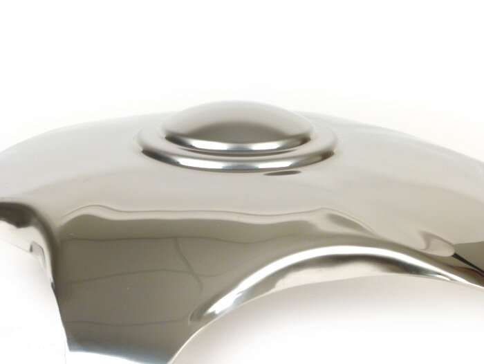 Naafdop -OEM KWALITEIT, 5-spaaks - voor open 10 velg - Vespa V50, V90, PV125, ET3, PK, GT, GTR, TS, GL, GS VS5T, Sprint, T4, Rally, PX, T5 125cc - chroom