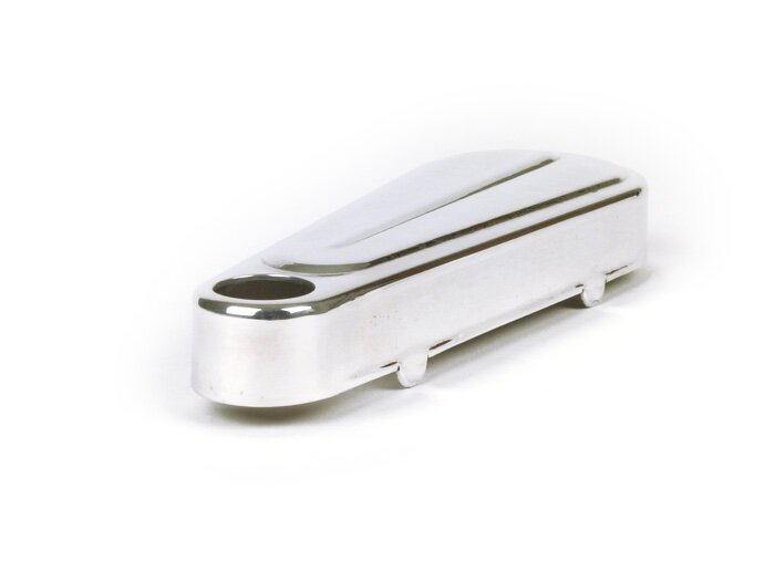 Fork link cover -OEM QUALITY- Vespa Rally180 (VSD1T), Rally200 (VSE1T), Sprint - with hole, polished
