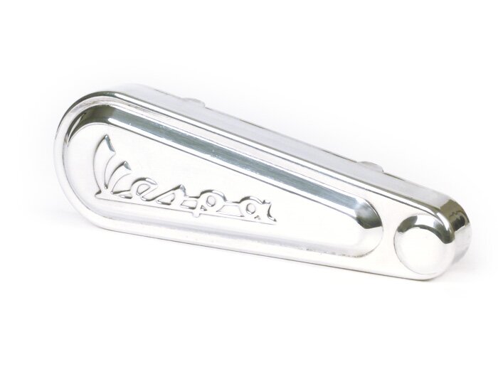 Fork link cover -OEM QUALITY- Vespa Rally180 (VSD1T), Rally200 (VSE1T), Sprint - without hole, polished