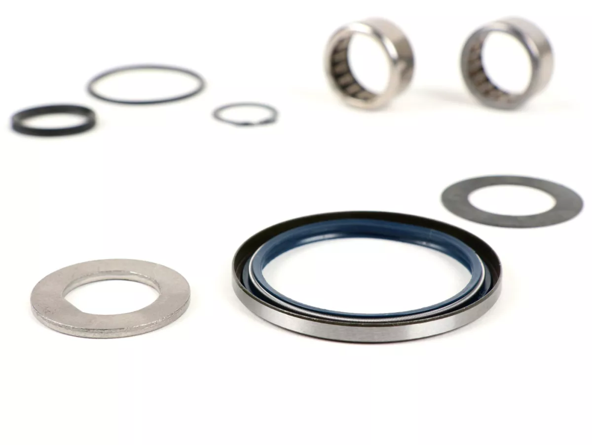 Overhaul kit front brake hub back plate -OEM QUALITY- Vespa PX (until 1983) - 16mm axle