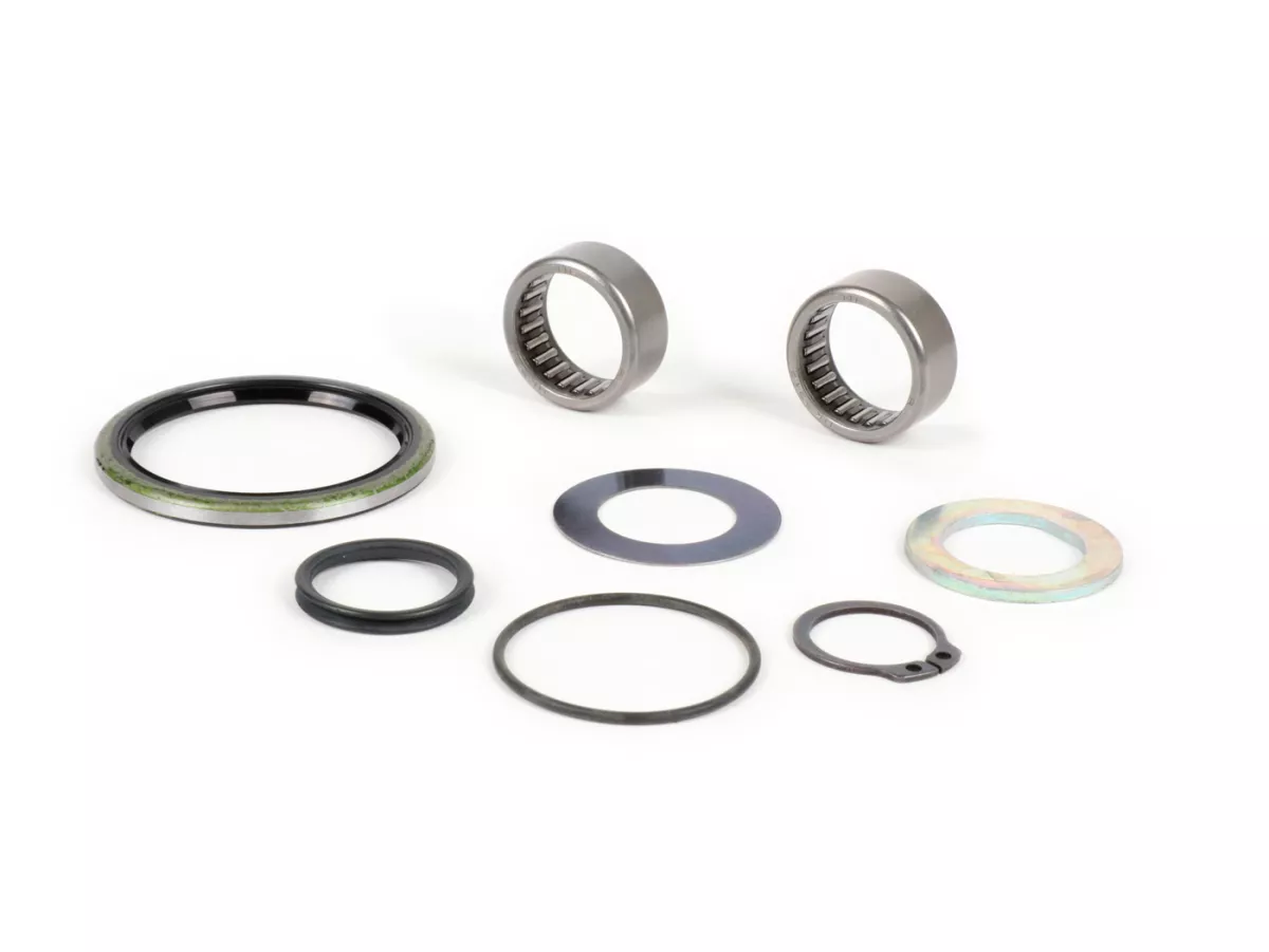 Overhaul kit front brake hub back plate -OEM QUALITY- Vespa PX (since 1984), T5 125cc, Cosa, PK - 20mm axle