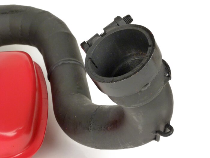 Exhaust -RR-Box sport doppio tubo- Vespa PX200 - red
