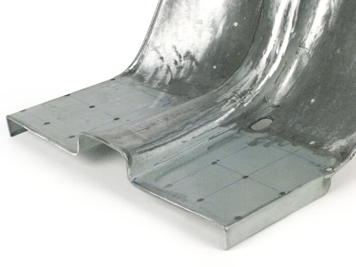 Legshield -IMPORT- Lambretta LI (series 3, 05/1965-), LIS (series 3, 05/1965-), SX, TV (series 3, 05/1965-) - oiled bare metall