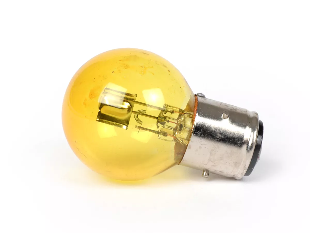 Light bulb -BA21d- 12V 35/35W - yellow - used for head light ACMA