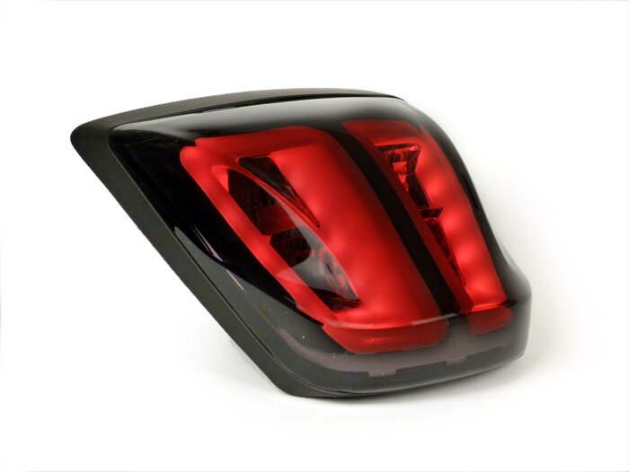 Lampu belakang -POWER 1 LED Tube- Vespa Primavera, Sprint - berwarna asap / hitam