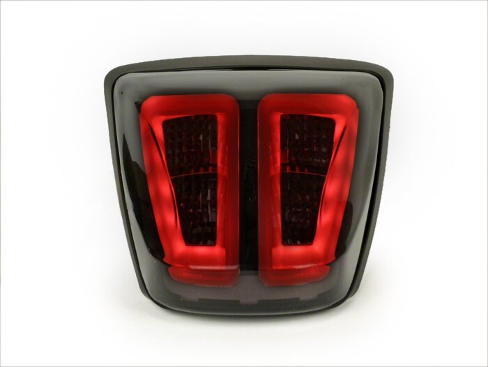 Lampu belakang -POWER 1 LED Tube- Vespa Primavera, Sprint - berwarna asap / hitam