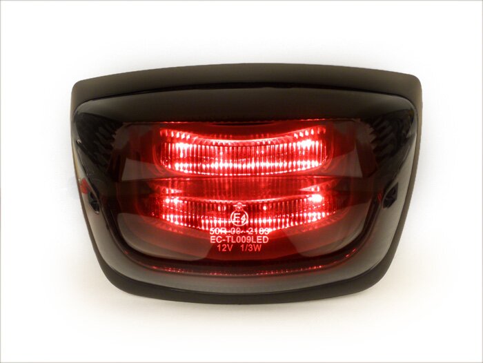 Taillight -POWER 1 LED Tube- Vespa LX 50-150, LXV 50-150 - smoke