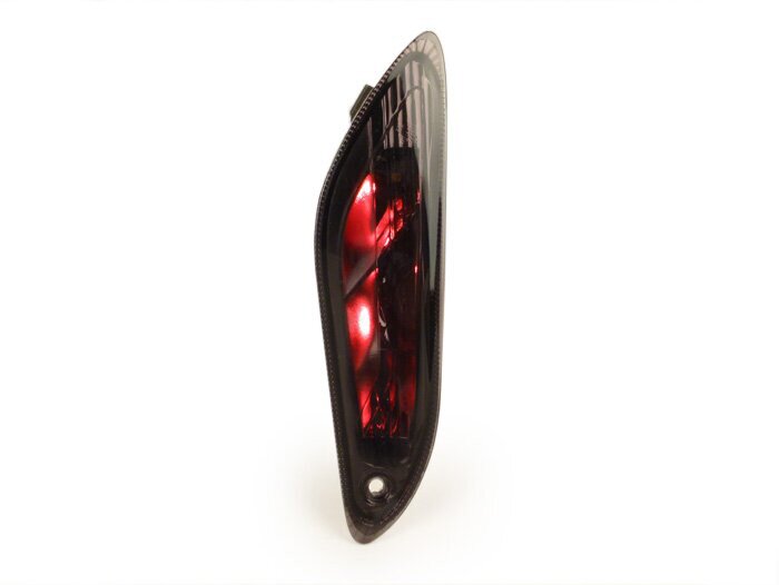 Knipperlichtenset -POWER 1 LED (E-markering)- Vespa Primavera, Sprint - gerookt / zwart getint - achter - helder glas