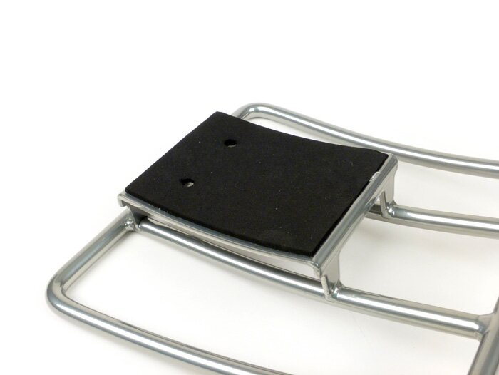 Rear rack -CLASSIC RACKS- Vespa GTS 125-300 (-2014), GTV (-2014), GTL, GT - premium silver