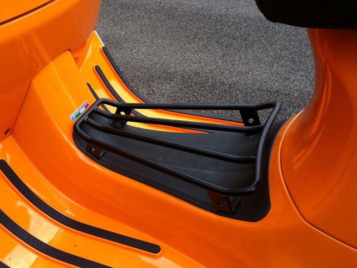 Bagagedrager step-through -CLASSIC RACKS- Vespa GTS 125-300, GTV, GTL, GT - zwart mat