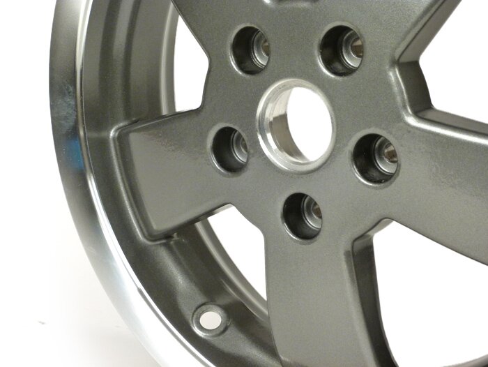 Wheel rim -PIAGGIO 2016 70th anniversary special edition - bicolor, (3.00x12)inch - 5 spokes- Vespa GT, GTL, GTS, GTV 125-300cc - front