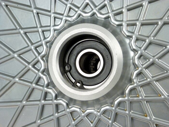 Front brake hub 10 inch -GRIMECA NT- Vespa PX (-1982) - Ø=16mm - silver