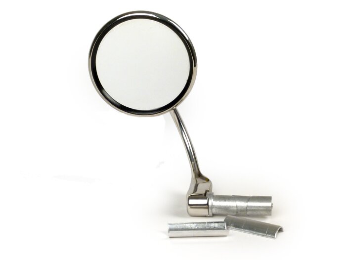 Mirror  -HALYCON 830, handle bar ends- stainless steel - round Ø=100mm - lhs / rhs