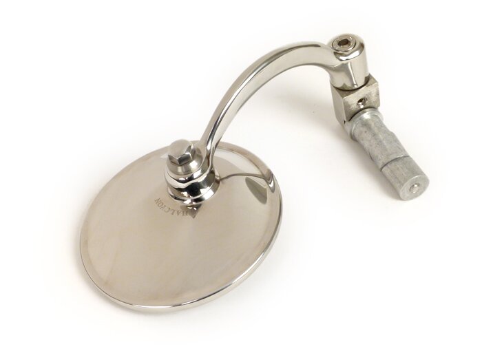 Mirror  -HALYCON 830, handle bar ends- stainless steel - round Ø=100mm - lhs / rhs
