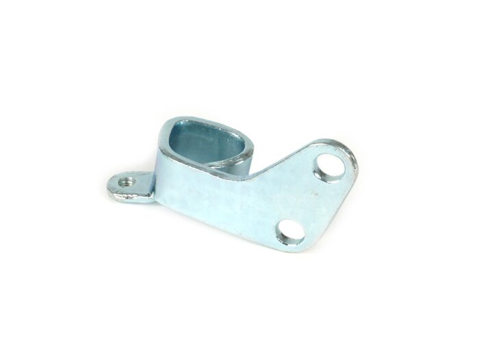Platine de guidage de câble de frein/d’embrayage au moteur -PREMIUM- Vespa V50 (VMA4M), PV125, ET3, SS50, SS90 - série 2 (long levier interne embrayage)