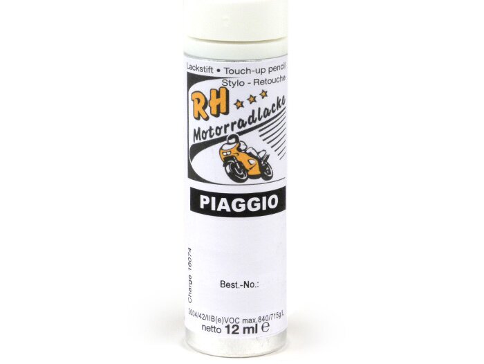 Tongkat sentuh -RH LACKE- Piaggio 595 White (stella), 12ml tunggal
