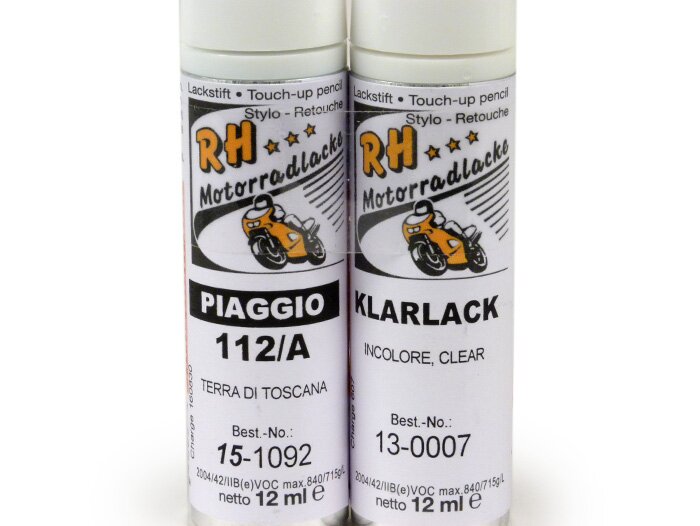 Touch-up pencil -RH LACKE- Piaggio 112/A brown (terra di tosca), 2 x 12ml