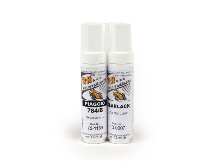 Lackstift -RH LACKE- Piaggio 784/B Grey (grigio metallo), 2 x 12ml