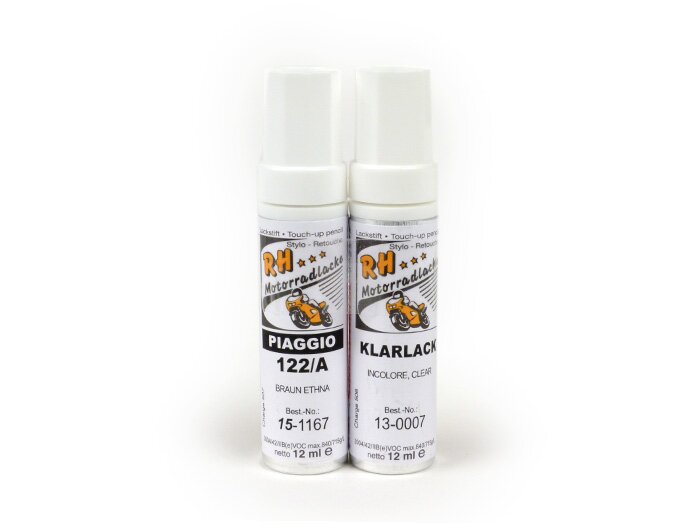 Touch-up pencil -RH LACKE- Piaggio 122/A brown (etna), 2 x 12ml