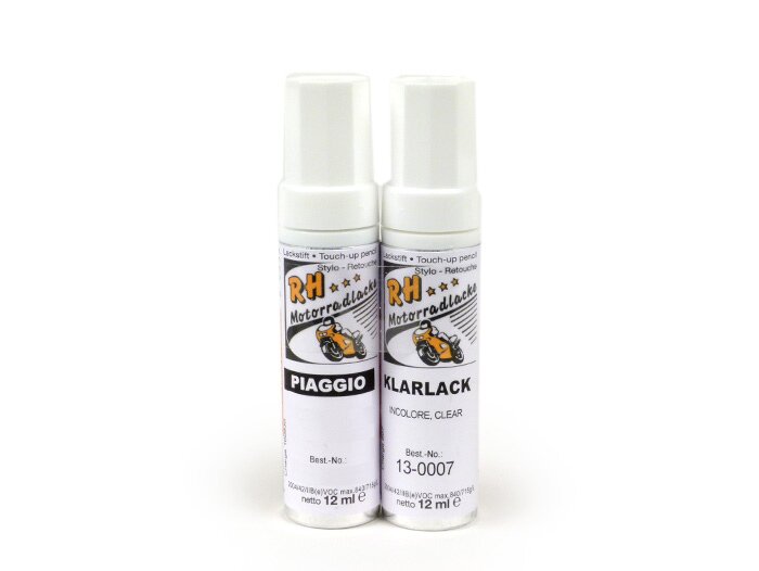 Touch-up pencil -RH LACKE- Piaggio 505/A white (iceberg), 2 x 12ml