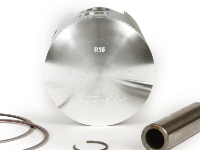 Piston -EVERGREEN Superimola 186cc (compression height=39.0mm, centred ring pegs)- Lambretta - 64.0mm D