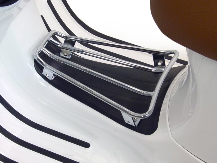 Bagagedrager -MOTO NOSTRA- Vespa GTS 125-300, GTV, GTL, GT - chroom