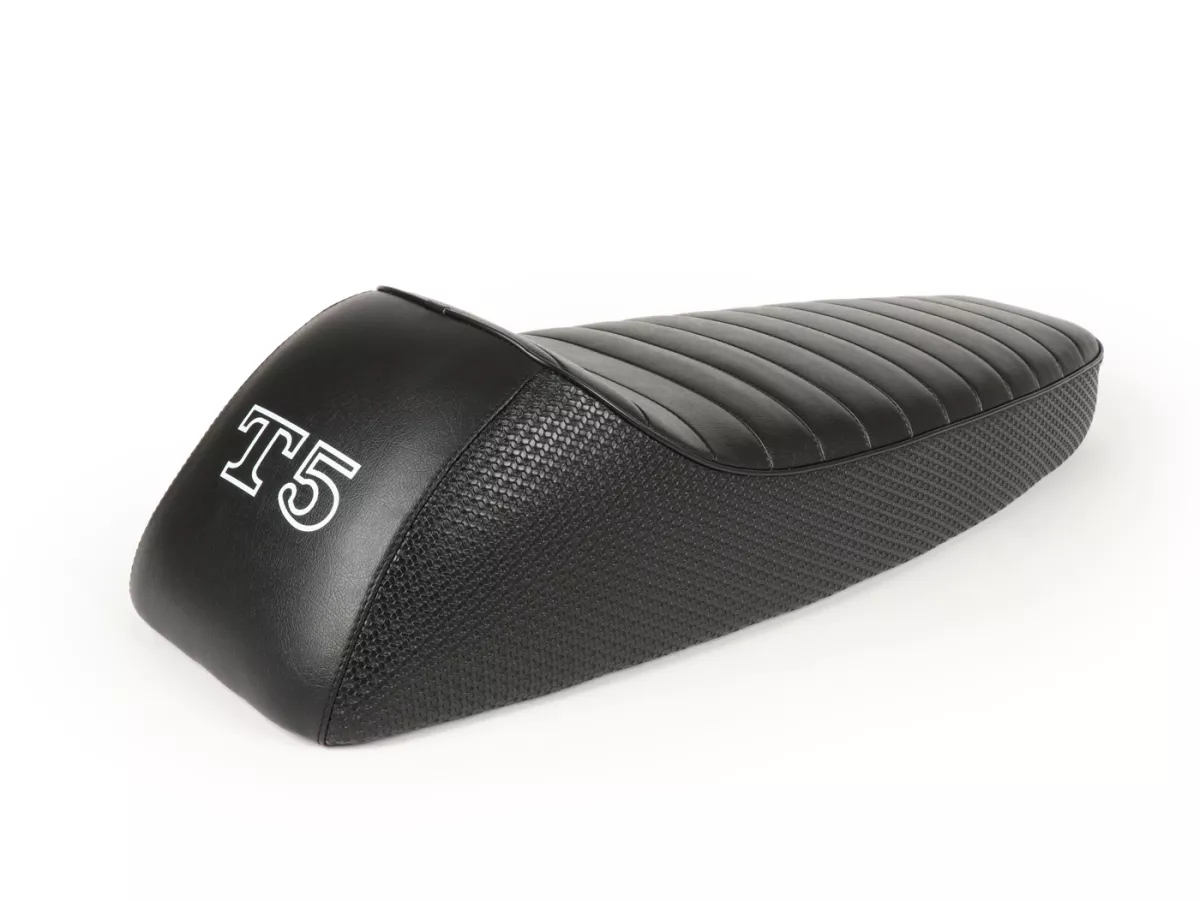 Asiento -SELLERIA TREZZI- Vespa T5 125cc, MK1 - negro (alfatex)