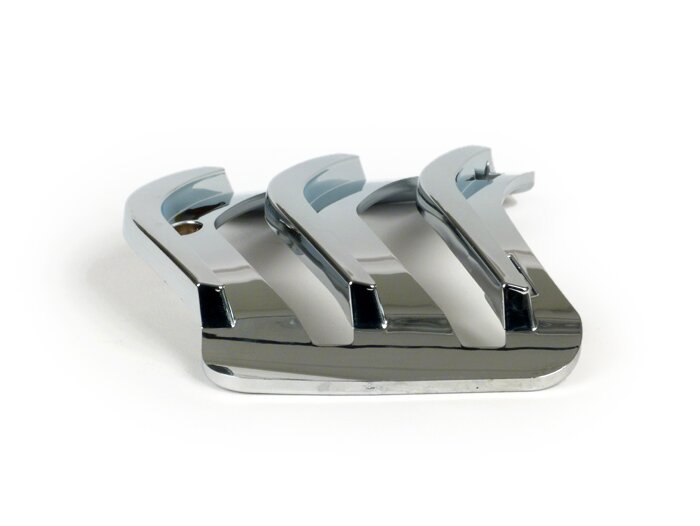 Cascade inzetstuk -PIAGGIO, chroom- Vespa GTS 125 (ZAPMA3100, ZAPMA3200), Vespa GTS 150 (ZAPMA3200, ZAPMA3100), Vespa GTS 250 (ZAPM45100), Vespa GTS 300 (ZAPM45200, ZAPM45202, ZAPMA3300), Vespa GTS Super 125 (ZAPM45300, ZAPMA3100, ZAPMA3200, ZAPM45301), V