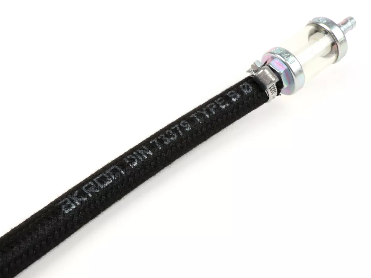 Fuel hose set incl. fuel filter-VESPA / LAMBRETTA- fabric reinforced (CIF)
