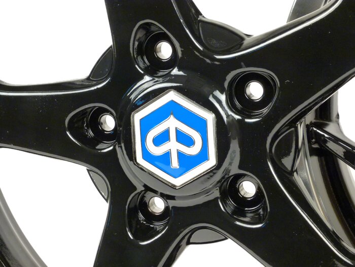 Wielset incl. ombouwset -PIAGGIO 3.00-13 inch (5 spaken)- type Piaggio MP3 Sport- geschikt voor Vespa GT, GTL, GTS 125-300, GTV - zwart