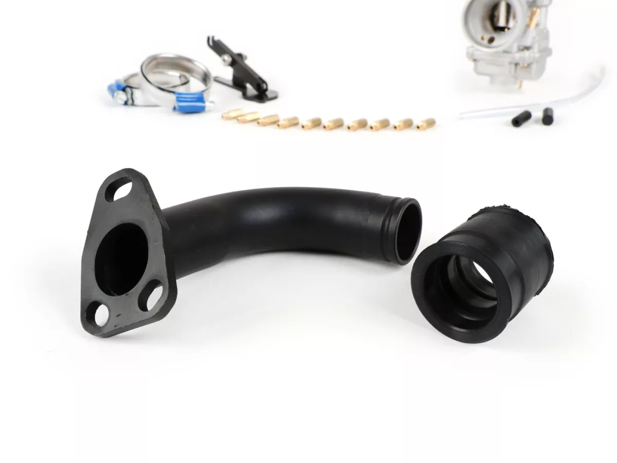 Carburator kit -SCOOTER CENTER Polini CP23 Ø23mm- Vespa Wideframe VM1T, VM2T, VN1T, VN2T, VL1T, VL2T, VL3T, VB, VGL1, ACMA - with intake manifold