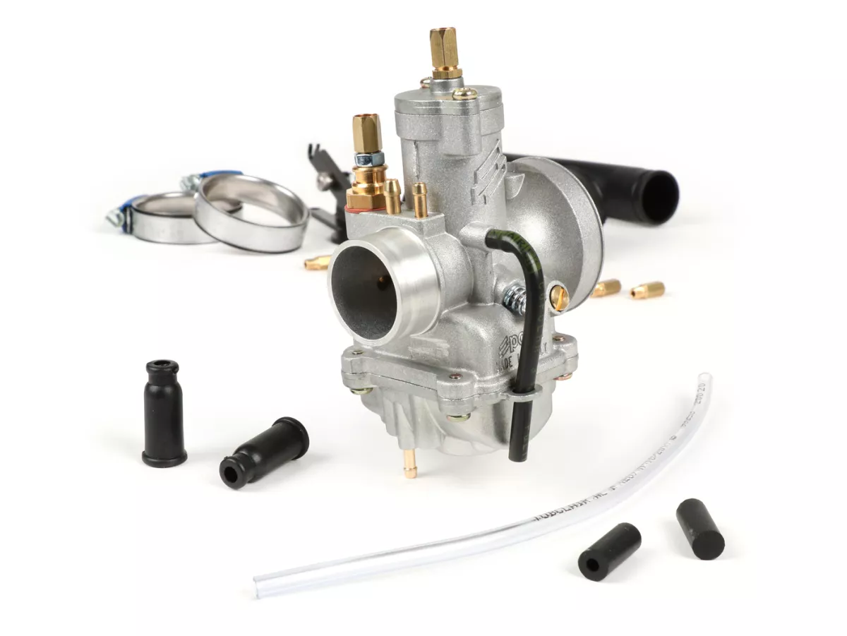 Carburator kit -SCOOTER CENTER Polini CP23 Ø23mm- Vespa Wideframe VM1T, VM2T, VN1T, VN2T, VL1T, VL2T, VL3T, VB, VGL1, ACMA - with intake manifold