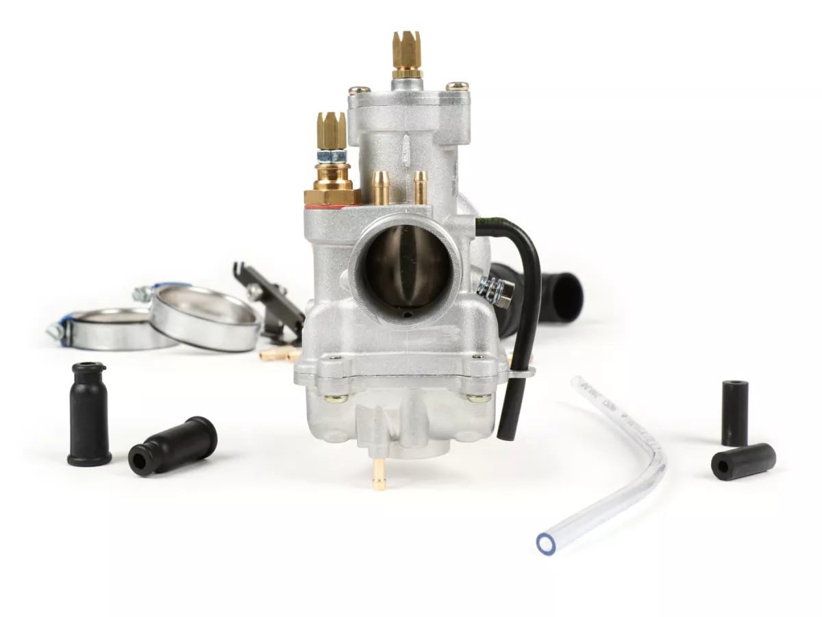 Carburator kit -SCOOTER CENTER Polini CP23 Ø23mm- Vespa Wideframe VM1T, VM2T, VN1T, VN2T, VL1T, VL2T, VL3T, VB, VGL1, ACMA - with intake manifold