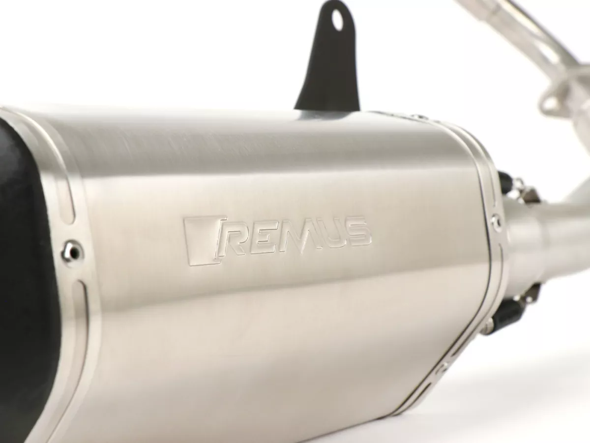 Scarico -REMUS- Vespa Primavera 125-150ie 3V (-2016, Euro3), Vespa Sprint 125-150ie 3V (-2016, Euro3) - Acciaio inox argento