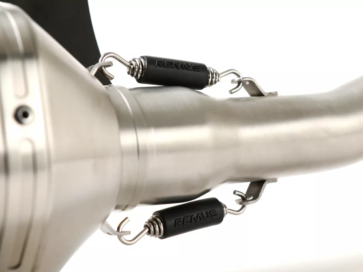 Scarico -REMUS- Vespa Primavera 125-150ie 3V (-2016, Euro3), Vespa Sprint 125-150ie 3V (-2016, Euro3) - Acciaio inox argento